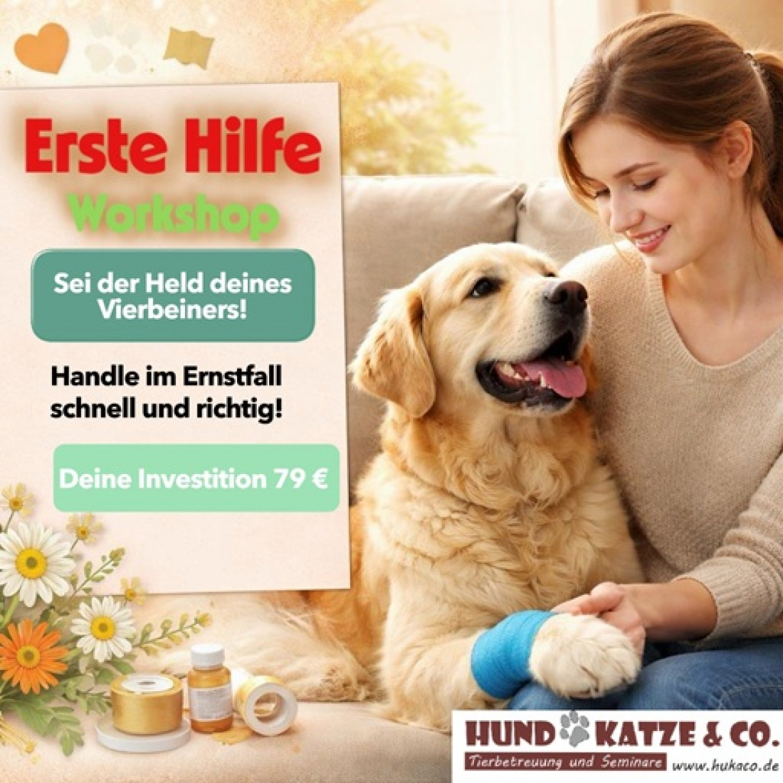 Erste Hilfe am Hund – Sei der Held deines Vierbeiners! 